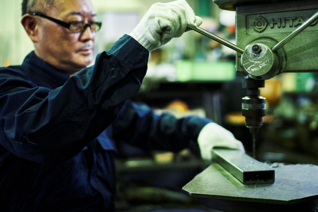 金属加工の現場